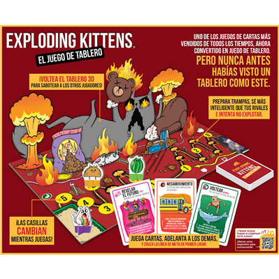 Exploding Kittens: El Juego de Tablero - Juego de Cartas Estratégico