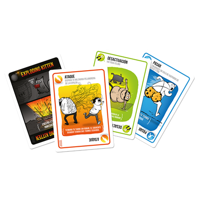 Exploding Kittens - Juego de Cartas Estratégico y Divertido para Toda la Familia