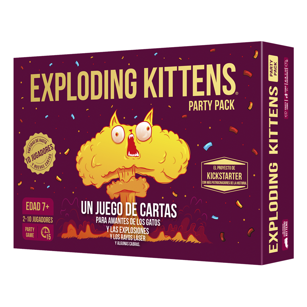 Exploding Kittens: Party Pack Edición Kickstarter - Juego de Cartas