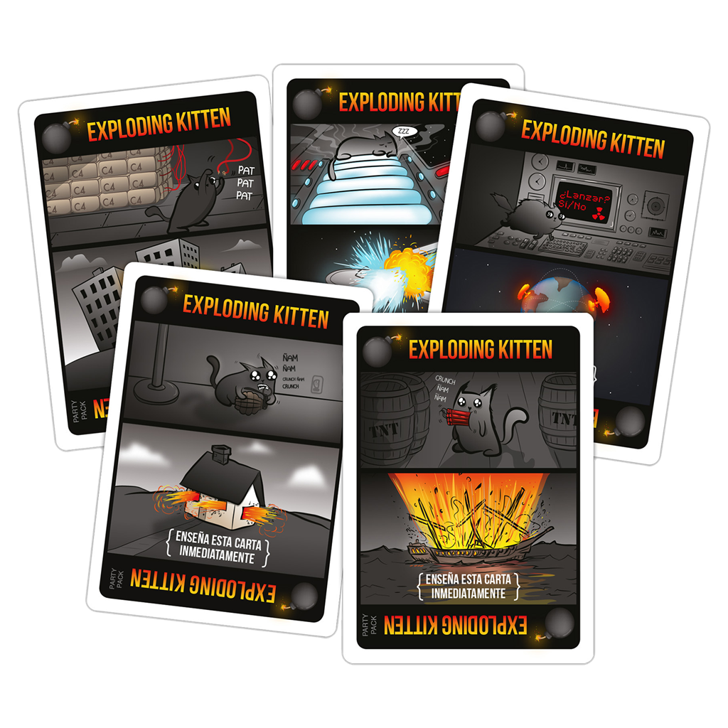 Exploding Kittens: Party Pack Edición Kickstarter - Juego de Cartas
