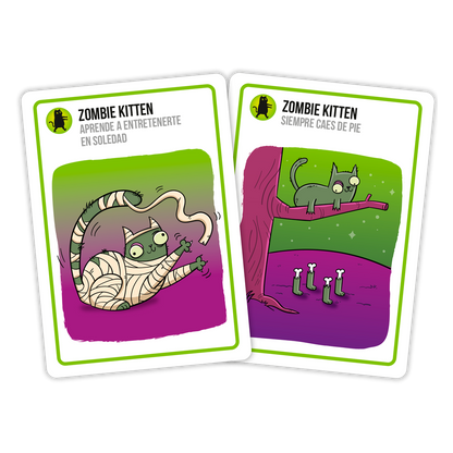 Zombie Kittens - Juego de Cartas de Estrategia y Humor
