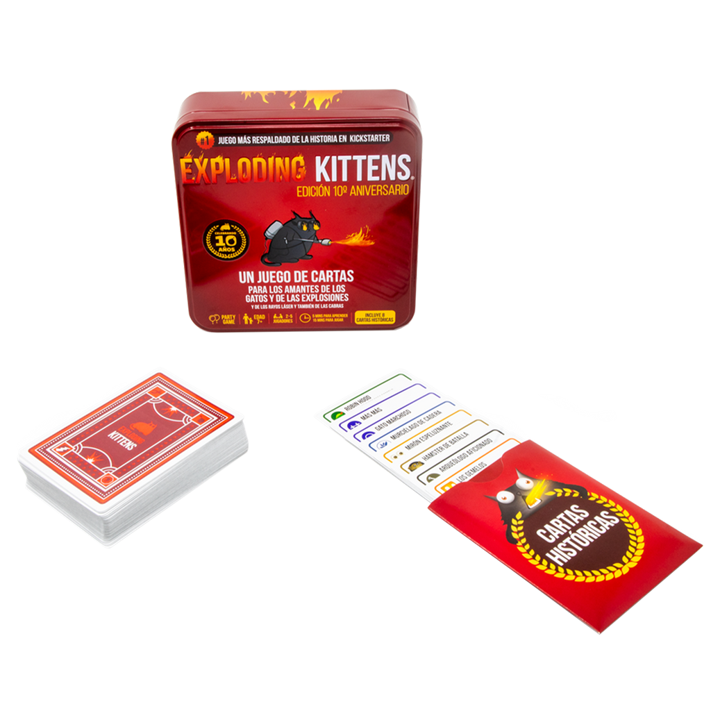 Exploding Kittens Edición 10º Aniversario