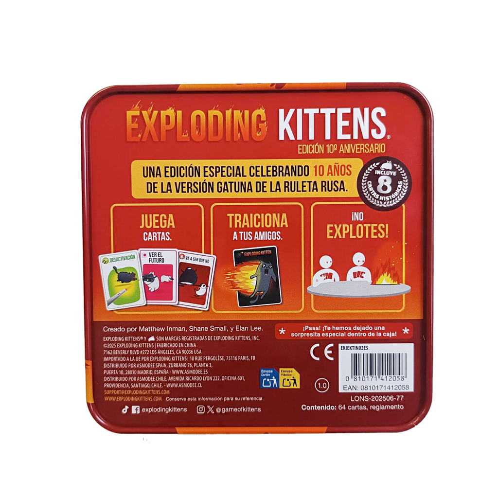 Exploding Kittens Edición 10º Aniversario