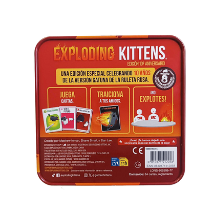 Exploding Kittens Edición 10º Aniversario
