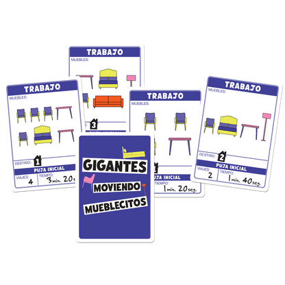 Gigantes Moviendo Mueblecitos - Juego de Destreza y Habilidad