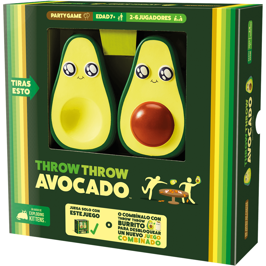 Throw Throw Avocado - Juego Mesa Cartas Acción Aguacates