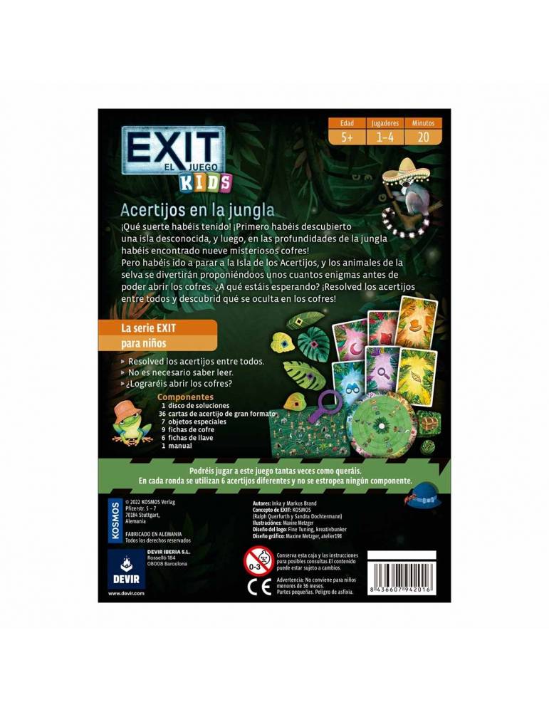 Exit Kids: Acertijos en la Jungla