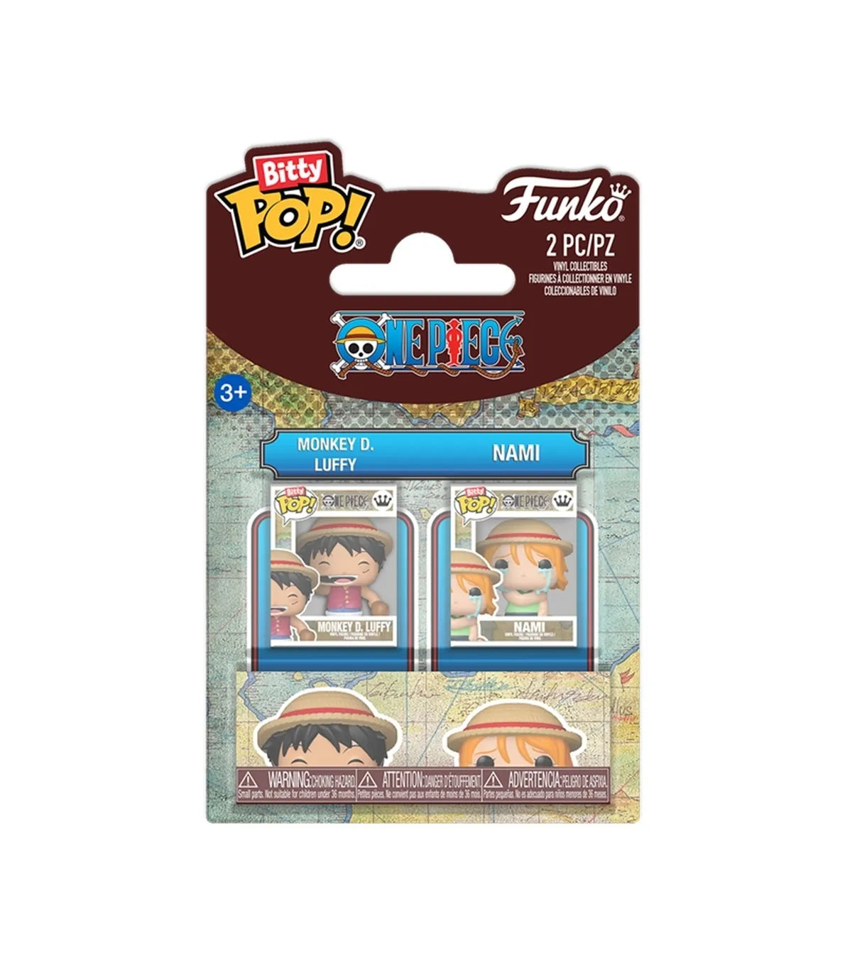 Funko Bitty POP! 2-Pack Monkey D. Luffy & Nami - One Piece