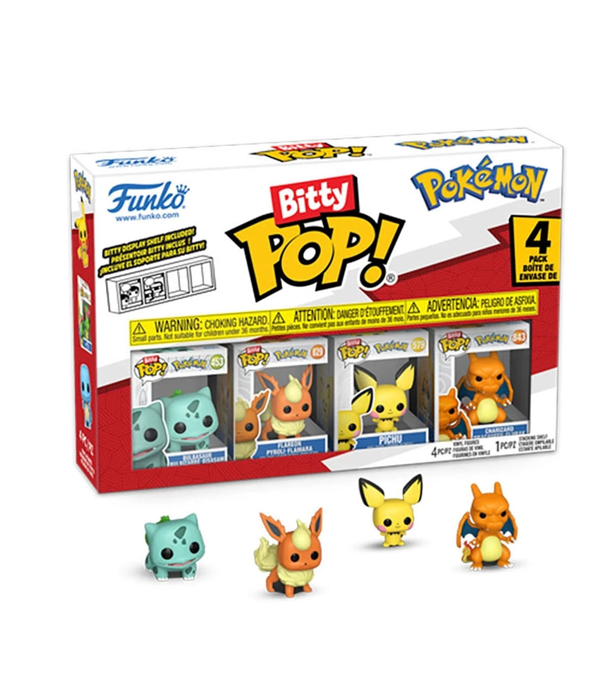 Funko Bitty Pop! 4-Pack Pokemon Series 3 - Figuras Coleccionables