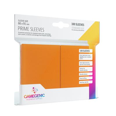 Gamegenic Pack Prime Sleeves Orange (100)