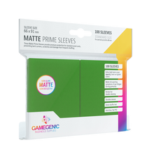 Gamegenic Pack Matte Prime Sleeves Green (100)