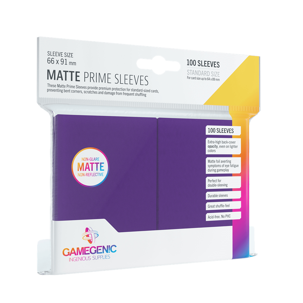 Gamegenic Pack Matte Prime Sleeves Purple (100) (Copia)