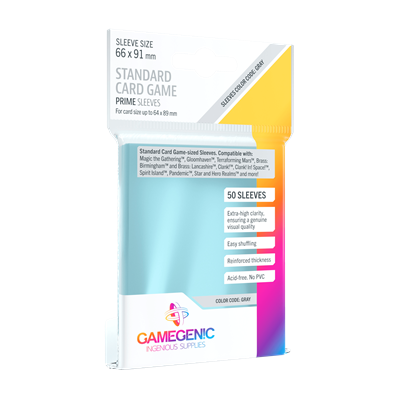 Prime Standard Card Game Sleeves 66x91mm (50)