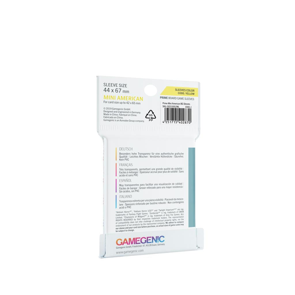 Gamegenic Fundas Prime Mini American-Sized Sleeves 44x67mm (50 unidades)