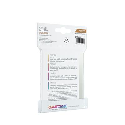 Gamegenic Matte 7 Wonders Sleeves 67x103mm (80)