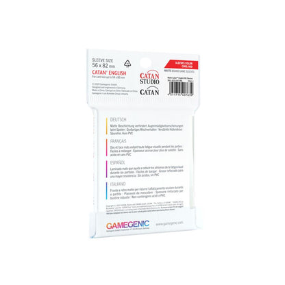 Gamegenic Matte Catan-Sized Sleeves 56x82mm (60 unidades)