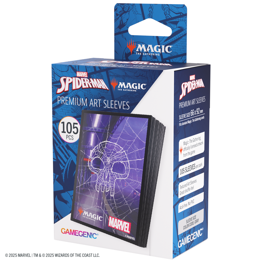 Gamegenic Marvel's Spider-Man Sleeves Spider-Man Swamp Magic The Gathering