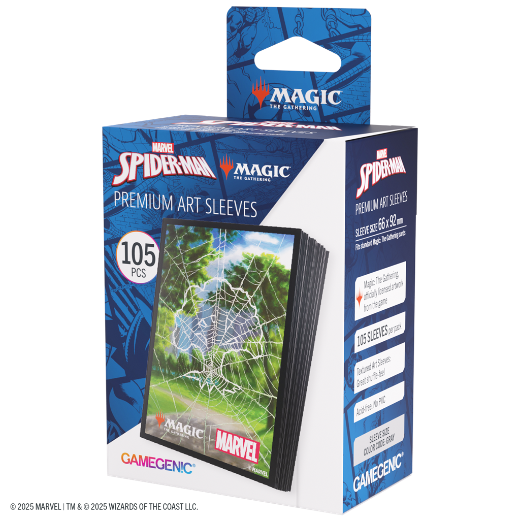 Gamegenic Marvel's Spider-Man Sleeves Spider-Man Forest Magic The Gathering