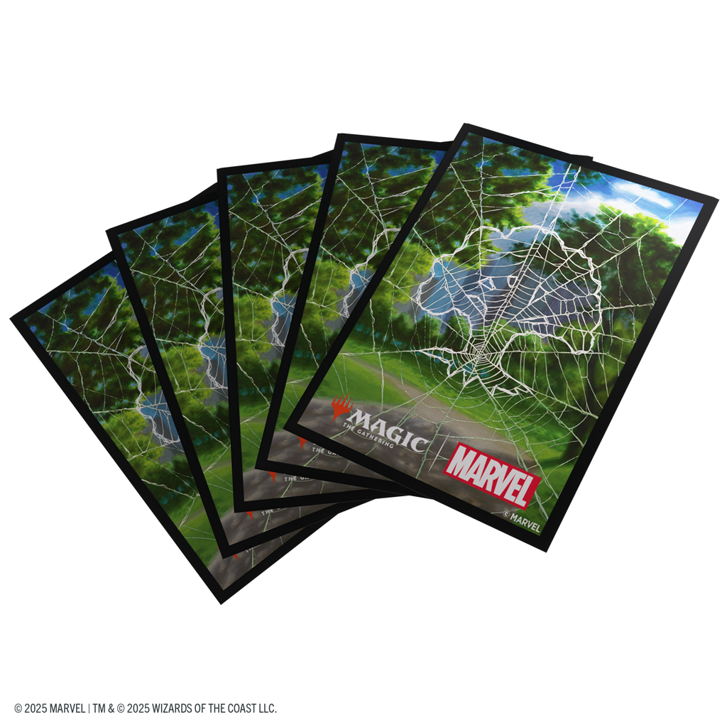 Gamegenic Marvel's Spider-Man Sleeves Spider-Man Forest Magic The Gathering