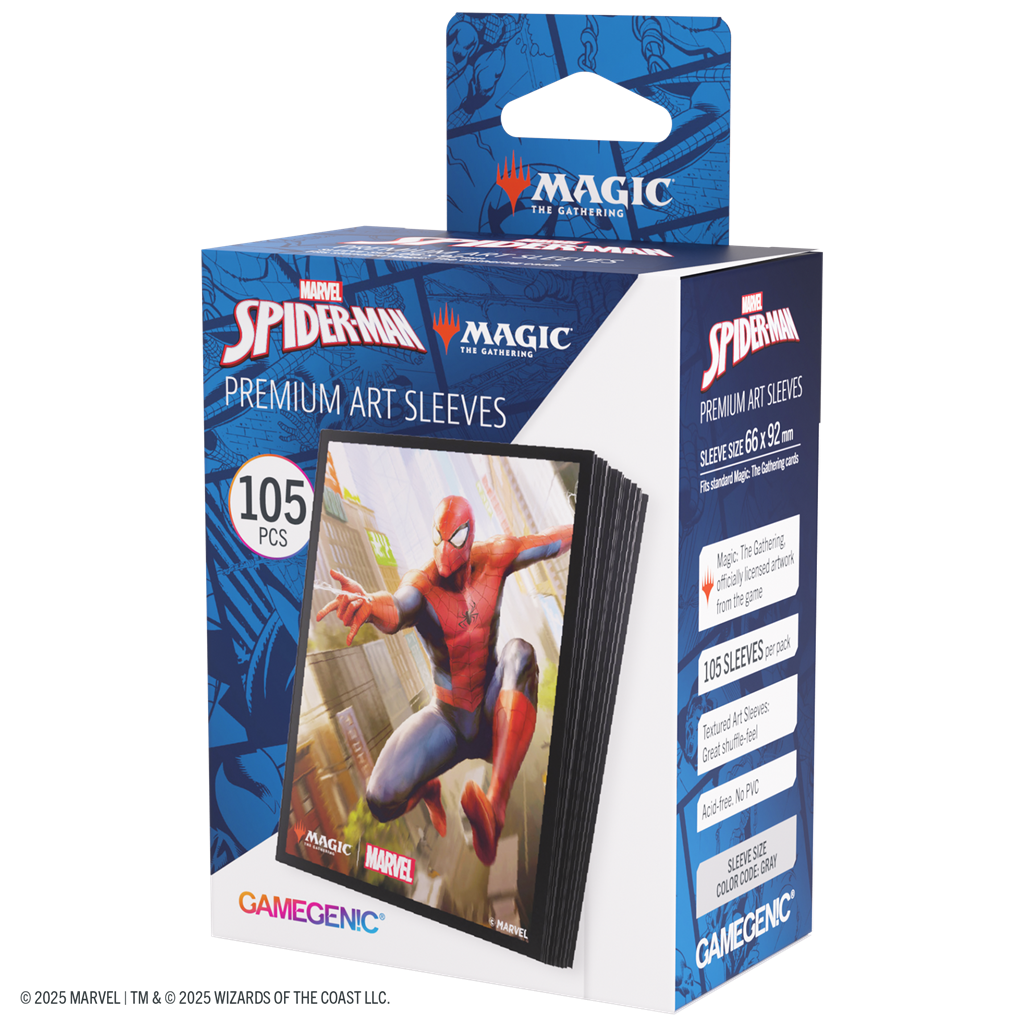Gamegenic Marvel's Spider-Man Sleeves Spider-Man - Fundas Protectoras (100 unidades) Magic The Gathering