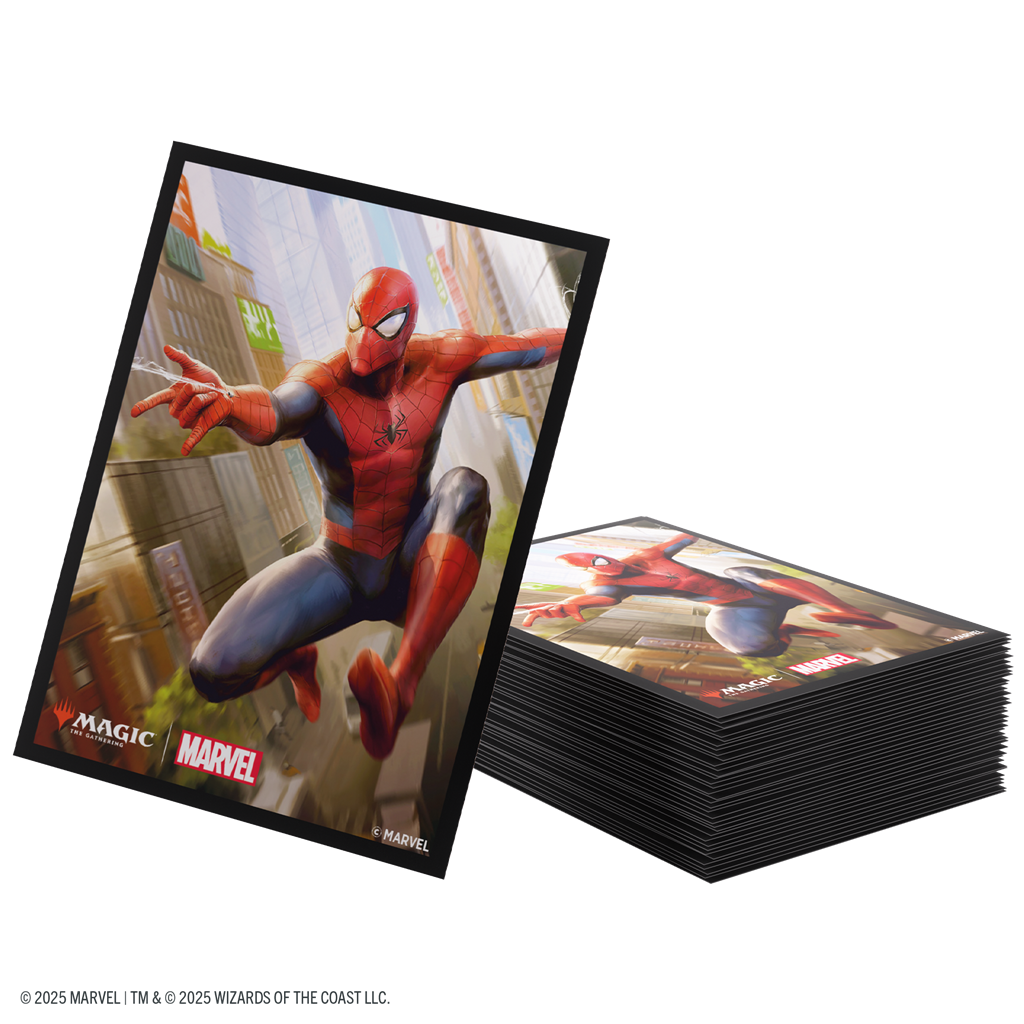 Gamegenic Marvel's Spider-Man Sleeves Spider-Man - Fundas Protectoras (100 unidades) Magic The Gathering