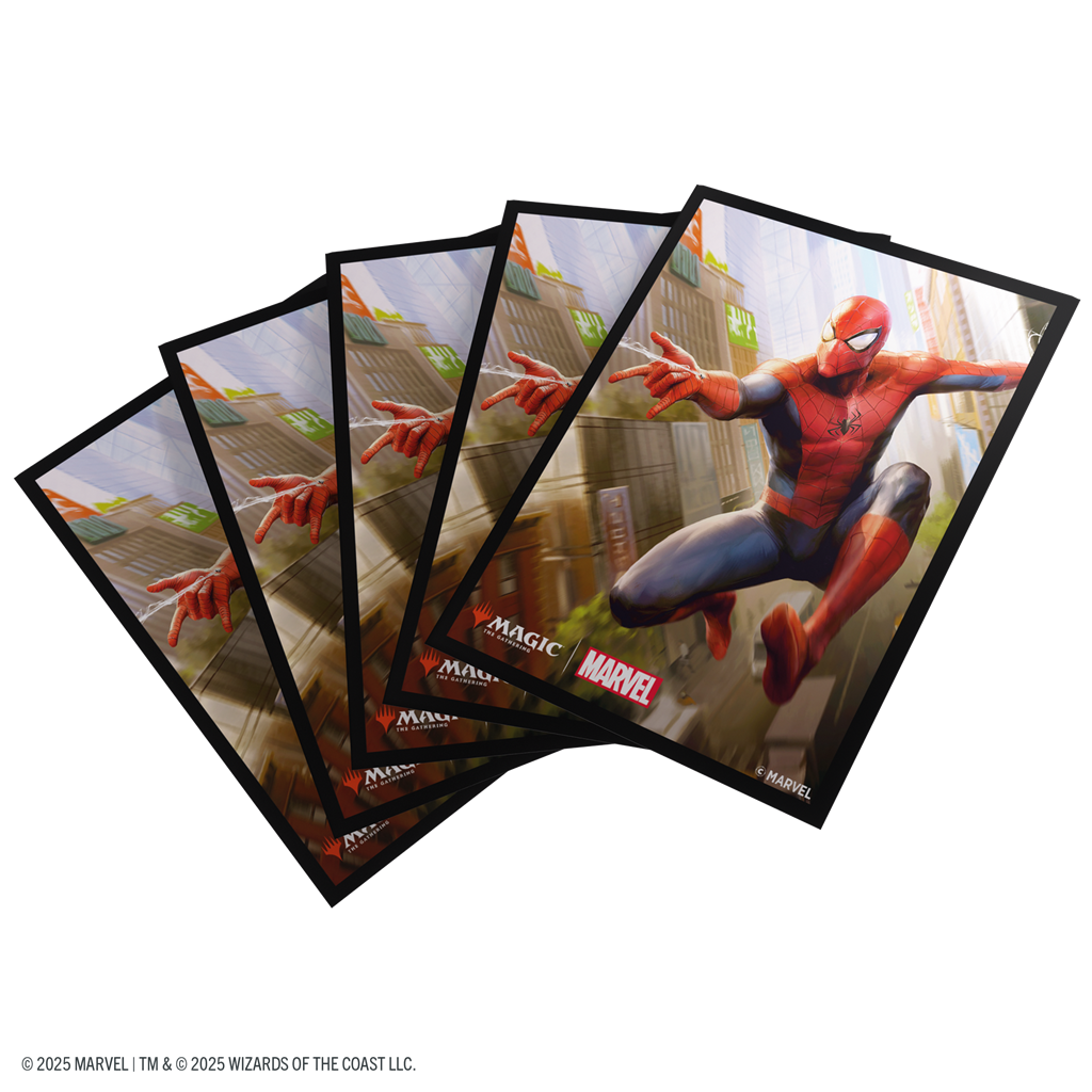 Gamegenic Marvel's Spider-Man Sleeves Spider-Man - Fundas Protectoras (100 unidades) Magic The Gathering