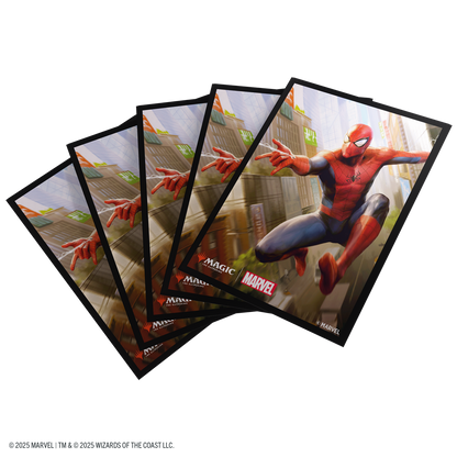 Gamegenic Marvel's Spider-Man Sleeves Spider-Man - Fundas Protectoras (100 unidades) Magic The Gathering