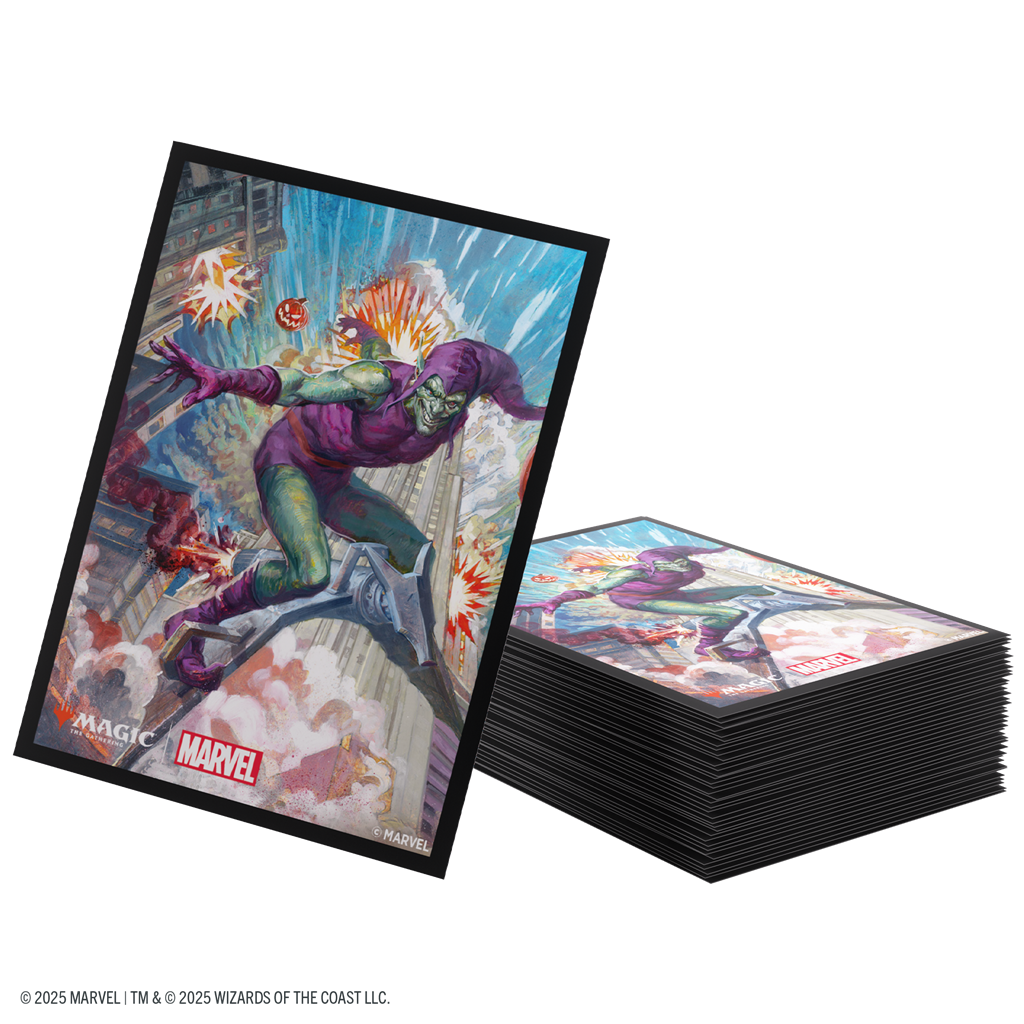 Gamegenic Marvel's Spider-Man Sleeves Green Goblin - Fundas Protectoras (100 unidades) Magic The Gathering