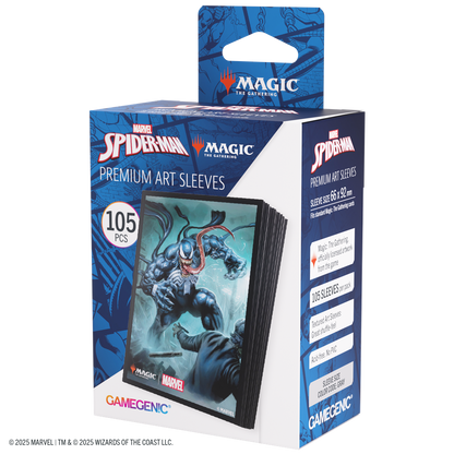 Gamegenic Marvel's Spider-Man Sleeves Venom - Fundas Protectoras (100 unidades) Magic The Gathering