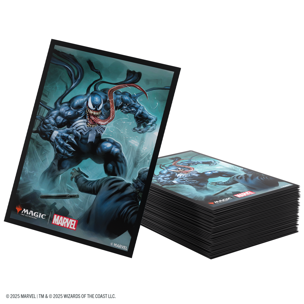 Gamegenic Marvel's Spider-Man Sleeves Venom - Fundas Protectoras (100 unidades) Magic The Gathering