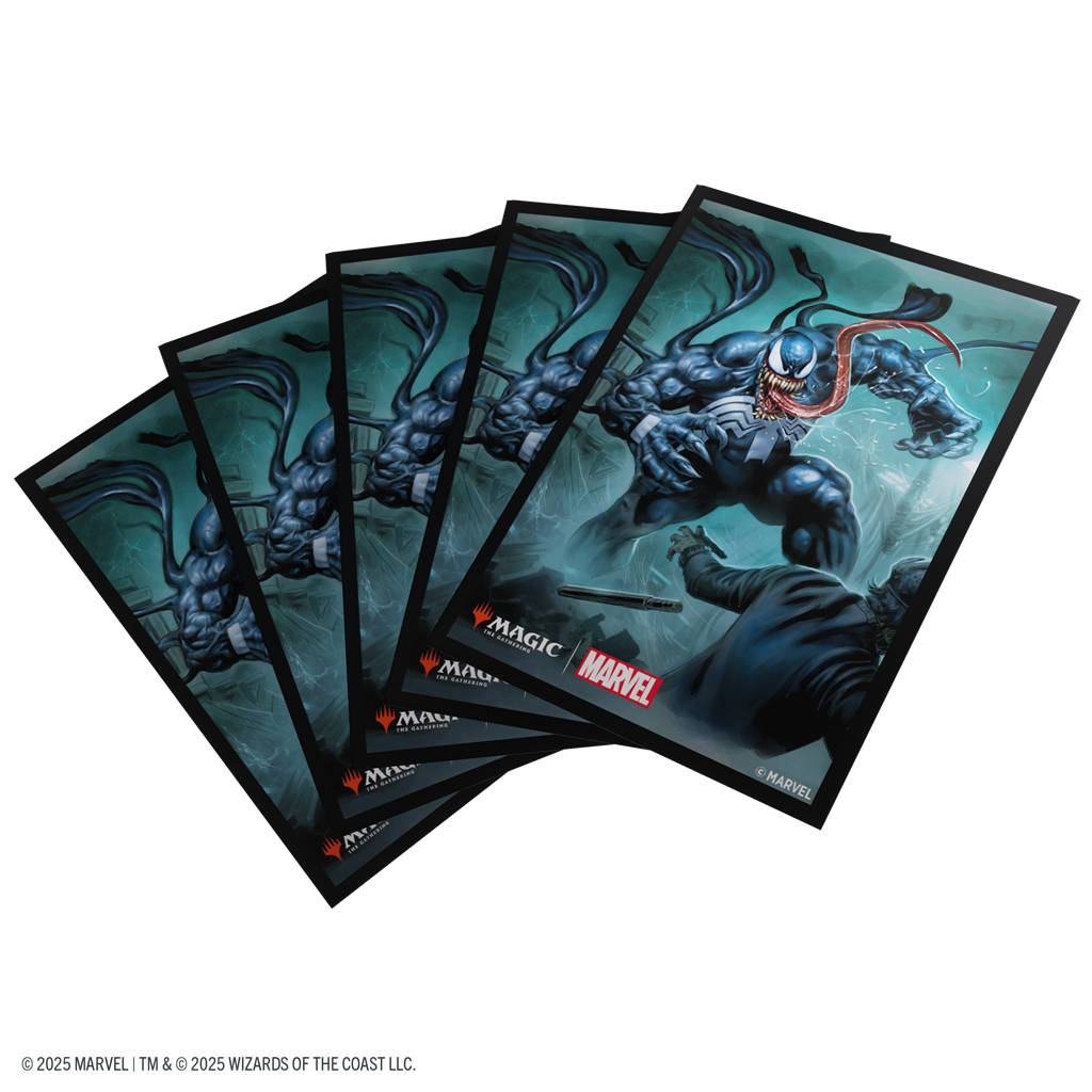 Gamegenic Marvel's Spider-Man Sleeves Venom - Fundas Protectoras (100 unidades) Magic The Gathering
