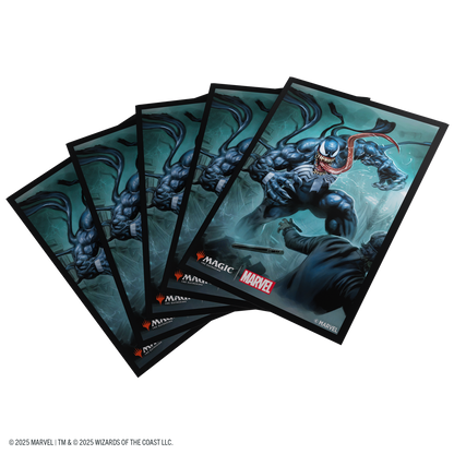 Gamegenic Marvel's Spider-Man Sleeves Venom - Fundas Protectoras (100 unidades) Magic The Gathering