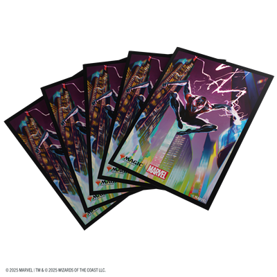 Gamegenic Marvel's Spider-Man Sleeves Miles Morales - Fundas Premium Magic The Gathering