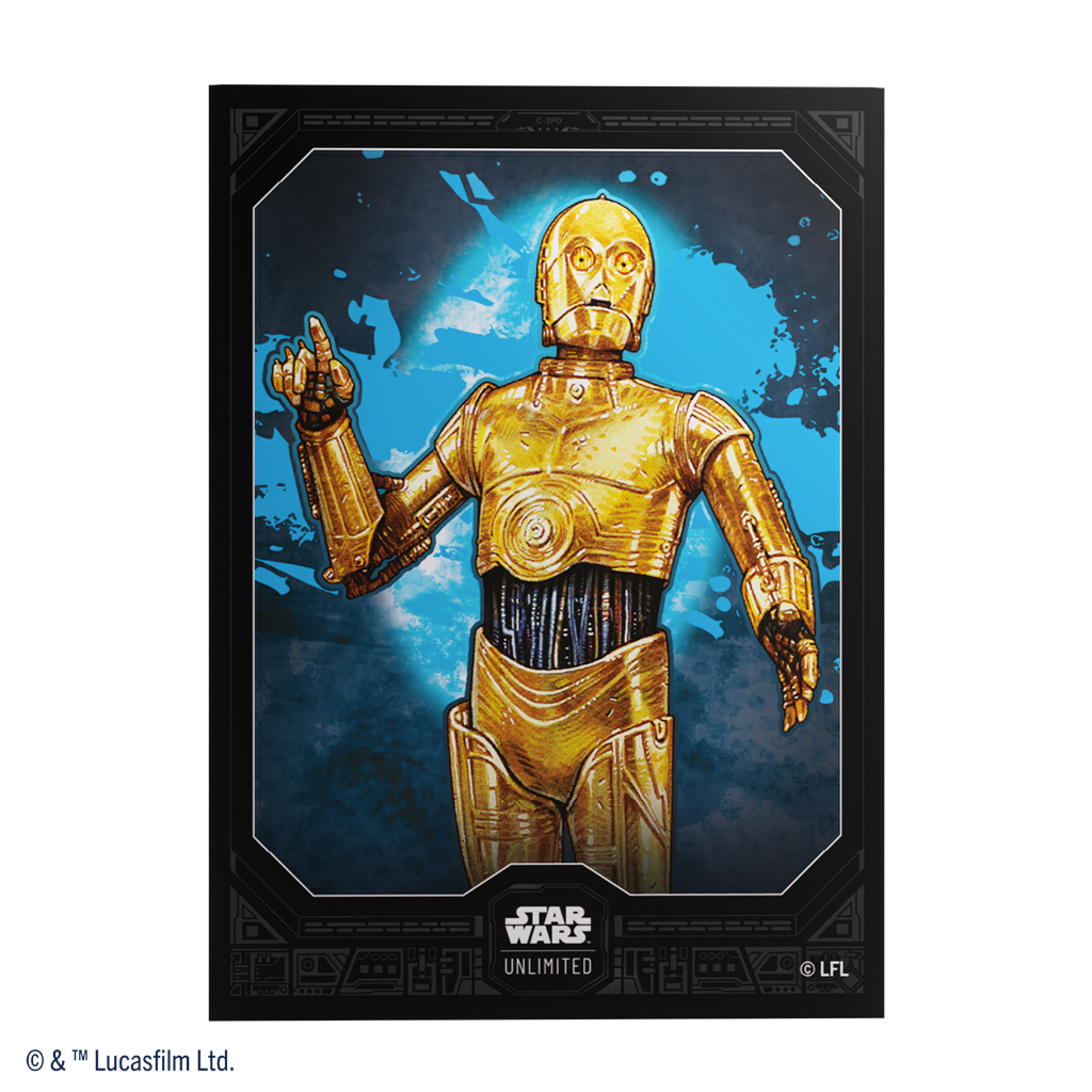 Gamegenic Art Sleeves Set 7 C-3PO - Fundas Premium (50 uds) - Star Wars Unlimited