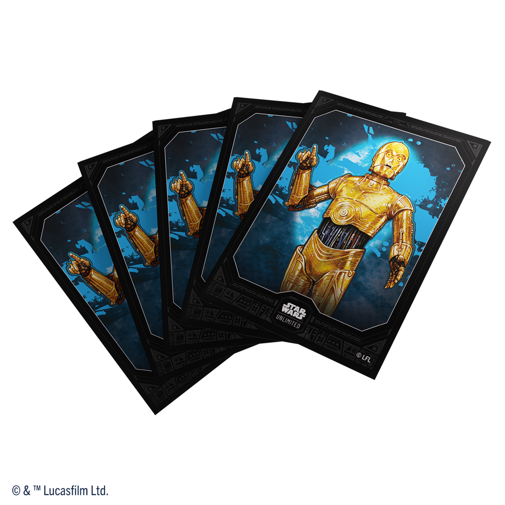 Gamegenic Art Sleeves Set 7 C-3PO - Fundas Premium (50 uds) - Star Wars Unlimited