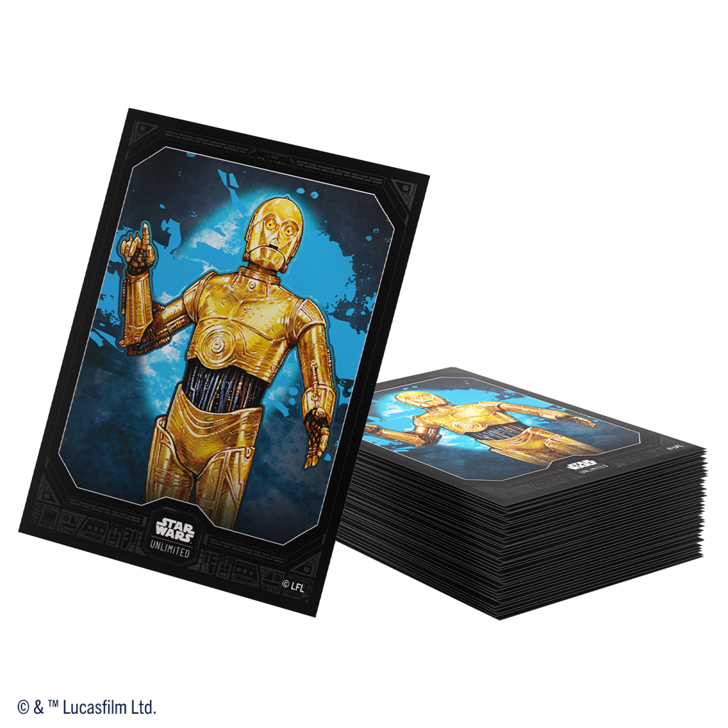 Gamegenic Art Sleeves Set 7 C-3PO - Fundas Premium (50 uds) - Star Wars Unlimited