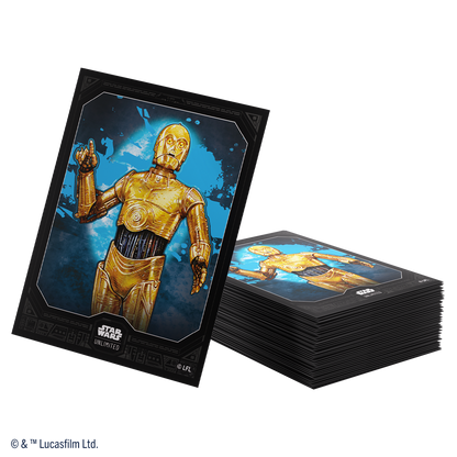 Gamegenic Art Sleeves Set 7 C-3PO - Fundas Premium (50 uds) - Star Wars Unlimited