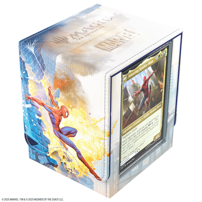 Gamegenic Marvel's Spider-Man Squire PLUS 100+ XL - Caja Porta Cartas Premium Magic The Gathering