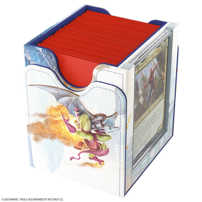 Gamegenic Marvel's Spider-Man Squire PLUS 100+ XL - Caja Porta Cartas Premium Magic The Gathering