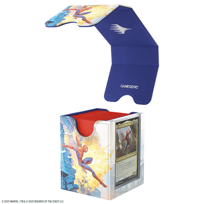 Gamegenic Marvel's Spider-Man Squire PLUS 100+ XL - Caja Porta Cartas Premium Magic The Gathering
