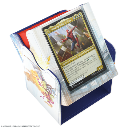 Gamegenic Marvel's Spider-Man Squire PLUS 100+ XL - Caja Porta Cartas Premium Magic The Gathering