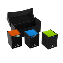 Triple Deck Holder 300+ XL Negro - Caja para 3 Mazos de Cartas Tamaño Grande | Gamegenic