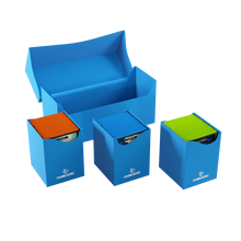 Triple Deck Holder 300+ XL Azul - Caja para 3 Mazos de Cartas Tamaño Grande | Gamegenic