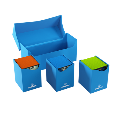 Triple Deck Holder 300+ XL Azul - Caja para 3 Mazos de Cartas Tamaño Grande | Gamegenic