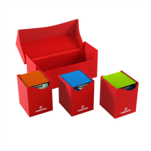 Triple Deck Holder 300+ XL Rojo - Caja para 3 Mazos de Cartas Tamaño Grande | Gamegenic
