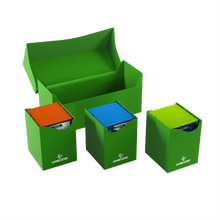 Triple Deck Holder 300+ XL Verde - Caja para 3 Mazos de Cartas Tamaño Grande | Gamegenic