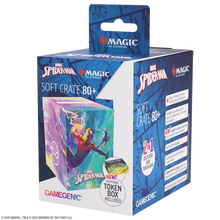 Gamegenic Marvel's Spider-Man Soft Crate 80+ - Caja Porta Cartas Flexible Magic The Gathering