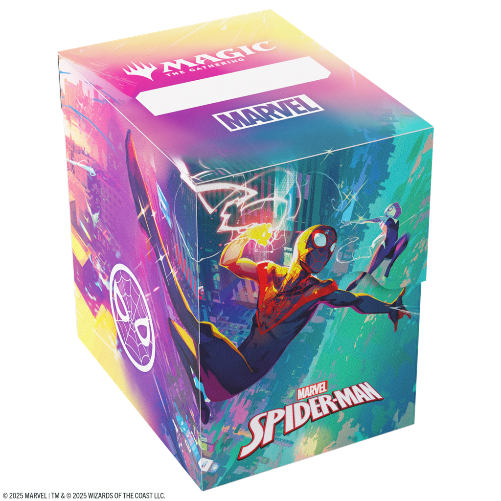 Gamegenic Marvel's Spider-Man Soft Crate 80+ - Caja Porta Cartas Flexible Magic The Gathering