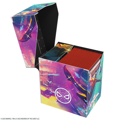 Gamegenic Marvel's Spider-Man Soft Crate 80+ - Caja Porta Cartas Flexible Magic The Gathering