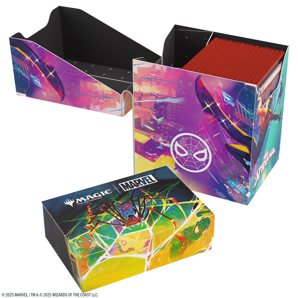Gamegenic Marvel's Spider-Man Soft Crate 80+ - Caja Porta Cartas Flexible Magic The Gathering